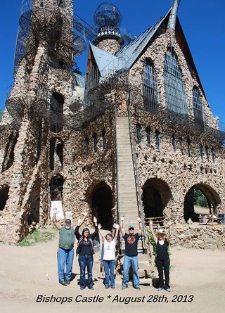 Hands Up Pose Bishop's Castle