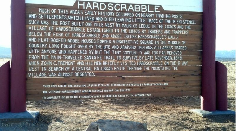 Hardscrabble Sign