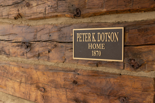 Dotson Cabin Plaque