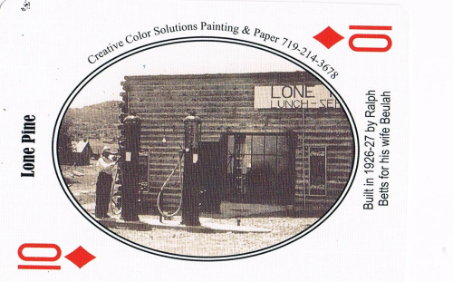 Lone Pine Playing Card