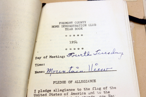 Fremont County Home Demonstration Yearbook 1954