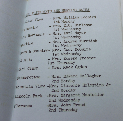 Mountain View Home Demonstration Club  