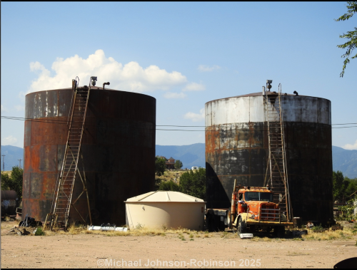 The last two distilling tanks. Ventilation tunnels used to connect each one of these to the towers venting the biproducts.