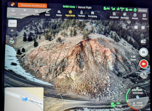 Mackenzie Junction Rock Slide of 12-29-2024
