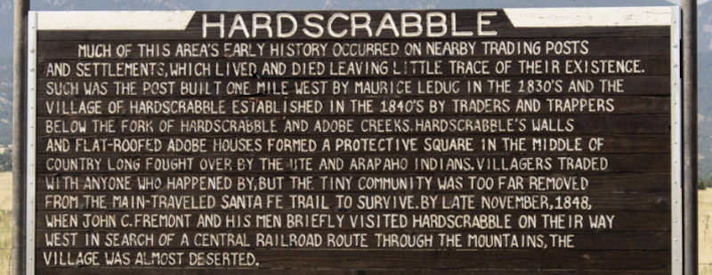 Hardscrabble Sign